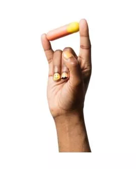 ROMP - RIOT MULTIFUNKTIONS-VIBRATIONSKUGEL ORANGE + GELB
