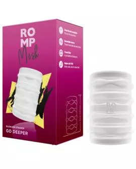 ROMP - MOSH TRANSPARENTER MÄNNERMASTURBATOR MIT 6 CM WENDBARER HÜLLE