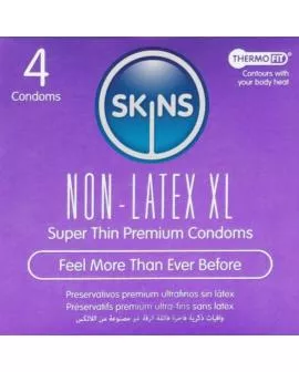 SKINS - LATEXFREIE KONDOME XL, 4ER-PACKUNG
