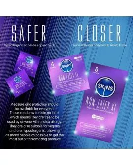 SKINS - LATEXFREIE KONDOME XL, 4ER-PACKUNG