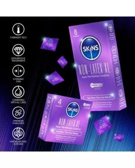 SKINS - LATEXFREIE KONDOME XL 4ER-PACKUNG
