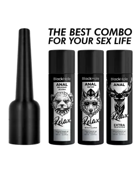 BLACK HOLE - ANALGLÄTTUNGSMITTEL-APPLIKATOR, GRÖSSE L, 100 ML