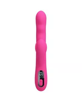 PRETTY LOVE - WINTERS MULTIFUNKTIONS-HASENVIBRATOR MIT LED-ANZEIGE, PINK