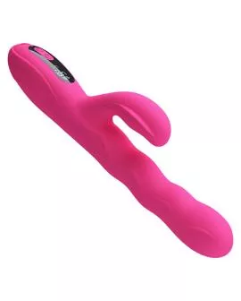 PRETTY LOVE - WINTERS MULTIFUNKTIONS-HASENVIBRATOR MIT LED-ANZEIGE, PINK