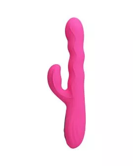 PRETTY LOVE - WINTERS MULTIFUNKTIONS-HASENVIBRATOR MIT LED-ANZEIGE, PINK
