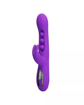 PRETTY LOVE - SABIEN RABBIT VIBRATOR MIT KLOPFSTIMULATION UND LILA LED