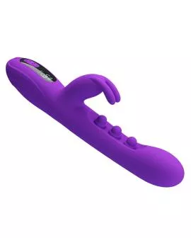 PRETTY LOVE - SABIEN RABBIT VIBRATOR MIT KLOPFSTIMULATION UND LILA LED