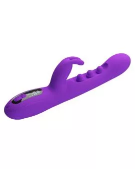 PRETTY LOVE - SABIEN RABBIT VIBRATOR MIT KLOPFSTIMULATION UND LILA LED