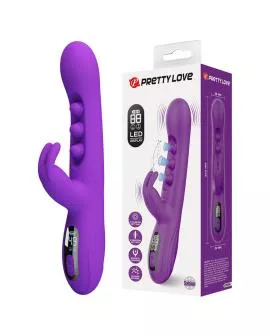 PRETTY LOVE - SABIEN RABBIT VIBRATOR MIT KLOPFSTIMULATION UND LILA LED