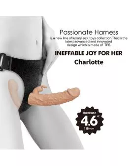 BAILE - CHARLOTTE HOLLOW DOPPELPENETRATION STRAP-ON FLEISCH