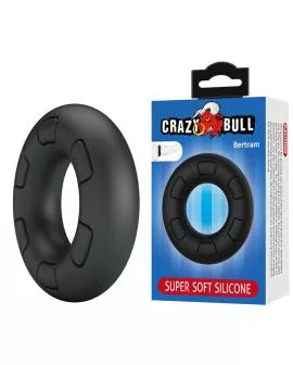 CRAZY BULL - BERTRAM SUPERSOFT SILIKON-PENNISRING SCHWARZ
