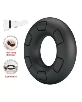 CRAZY BULL - BERTRAM SUPERSOFT SILIKON-PENNISRING SCHWARZ
