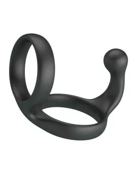 CRAZY BULL - FLORIANISCHER DOPPEL-HORN- UND HODENRING SCHWARZ