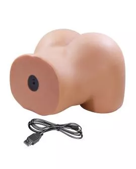 CRAZY BULL - JULIA XXL DOPPELTER VAGINAL- UND ANALVIBRATIONSMASTURBATOR FLESH