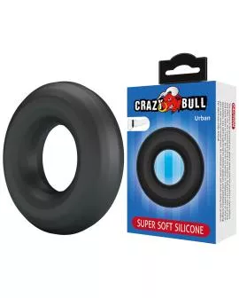 CRAZY BULL - URBAN SUPERSOFT SILIKON-PENNISRING SCHWARZ