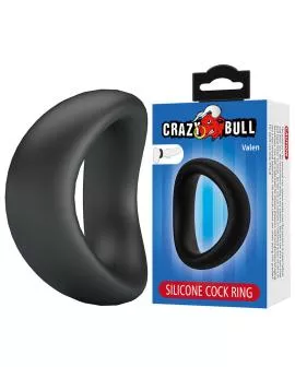 CRAZY BULL - VALEN ERGONOMISCHER SILIKON-PENISRING SCHWARZ