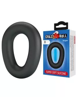 CRAZY BULL - VESPER SUPERSOFT SILIKON-PENNISRING SCHWARZ