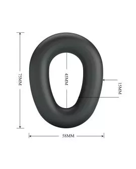 CRAZY BULL - VESPER SUPERSOFT SILIKON-PENNISRING SCHWARZ