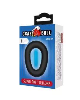 CRAZY BULL - VESPER SUPERSOFT SILIKON-PENNISRING SCHWARZ