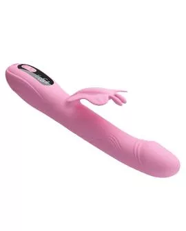 PRETTY LOVE - BELLA RABBIT VIBRATOR MIT SCHMETTERLINGS-STIMULATION UND LED PINK
