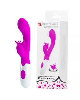 PRETTY LOVE - BUTTERFLY KISS 30-FUNKTIONEN-HASENVIBRATOR LILA