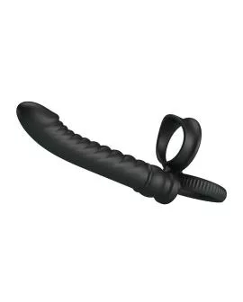 PRETTY LOVE - MERRITT ANALVIBRATOR MIT RING UND VIBRATIONSFUNKTION, SCHWARZ