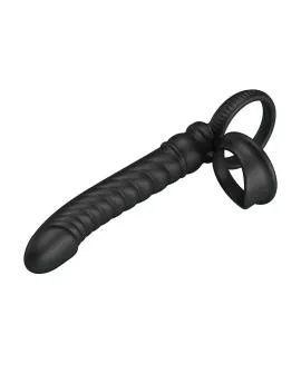 PRETTY LOVE - MERRITT ANALVIBRATOR MIT RING UND VIBRATIONSFUNKTION, SCHWARZ