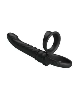 PRETTY LOVE - MERRITT ANALVIBRATOR MIT RING UND VIBRATIONSFUNKTION, SCHWARZ