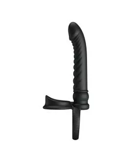 PRETTY LOVE - MERRITT ANALVIBRATOR MIT RING UND VIBRATIONSFUNKTION, SCHWARZ