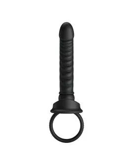 PRETTY LOVE - MERRITT ANALVIBRATOR MIT RING UND VIBRATIONSFUNKTION, SCHWARZ