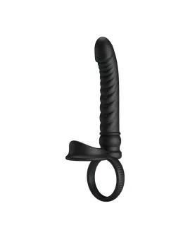 PRETTY LOVE - MERRITT ANALVIBRATOR MIT RING UND VIBRATIONSFUNKTION, SCHWARZ
