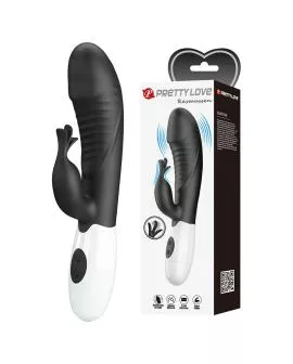 PRETTY LOVE - RASMUSSEN 30-FUNKTIONEN-HASE-VIBRATOR SCHWARZ