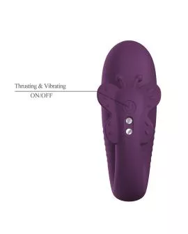 PRETTY LOVE - KLAY STOSS-EI-VIBRATOR, APP-STEUERUNG, LILA