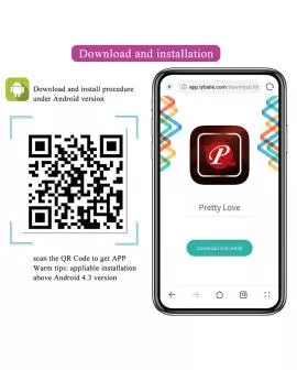 PRETTY LOVE - KLAY STOSS-EI-VIBRATOR, APP-STEUERUNG, LILA