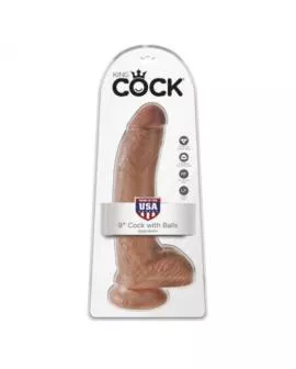 KING COCK - REALISTISCHER DILDO MIT HODEN 22,8 CM