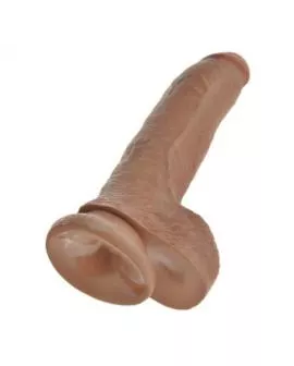KING COCK - REALISTISCHER DILDO MIT HODEN 22,8 CM