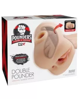 PDX PLUS – DOPPEL-POWER-VIBRATIONS-STRICKGERÄT LEICHT 20,5 CM