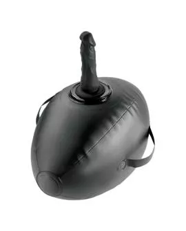 FETISH FANTASY SERIES - AUFBLASBARER LIEBESBALL MIT DILDO, SCHWARZ, 41,9 CM