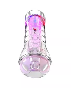 PDX ELITE - VIEWTUBE XXL LED TRANSPARENT STROKER 27,3 CM