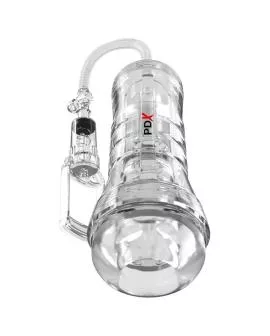 PDX ELITE - VIEWTUBE VAC XXL TRANSPARENTER STROKER MIT SAUGPUMPE 27,3 CM