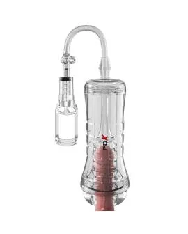 PDX ELITE - VIEWTUBE VAC XXL TRANSPARENTER STROKER MIT SAUGPUMPE 27,3 CM