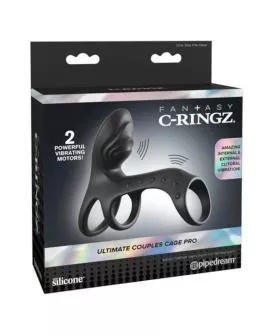 FANTASY C-RINGZ – ULTIMATIVER PAAR-CAGE-PRO-VIBRATIONS-PENISRING 19,5 CM
