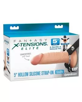 FANTASY X-TENSIONS - ELITE REALISTIC HOLLOW STRAP-ON 12,7 CM