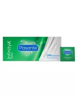 PASANTE - GERIPPTE PASSION-KONDOME BOX 144 EINHEITEN