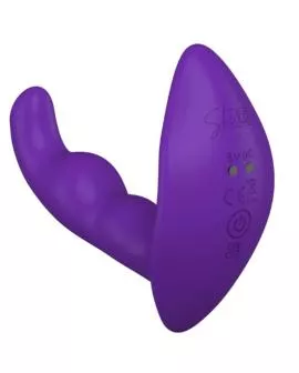 SHE.E.O – ROTIERENDER, VIBRIERENDER ANALSTIMULATOR MIT FERNBEDIENUNG – LILA