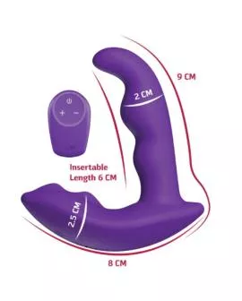SHE.E.O – ROTIERENDER, VIBRIERENDER ANALSTIMULATOR MIT FERNBEDIENUNG – LILA