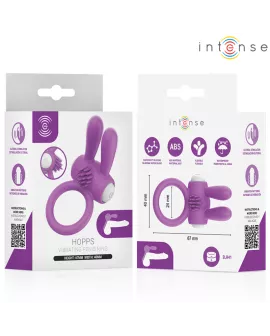 INTENSE - HOPPS VIBRIERENDER PENISRING MIT KLITORISSTIMULATION, LILA