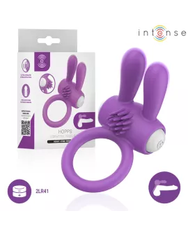 INTENSE - HOPPS VIBRIERENDER PENISRING MIT KLITORISSTIMULATION, LILA