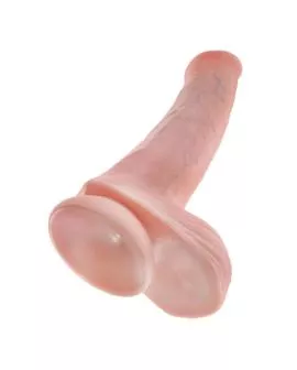 KING COCK - REALISTISCHER DILDO MIT HODEN UND SAUGKÖRPER 38 CM FLEISCH