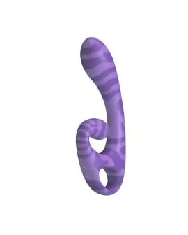 PRETTY LOVE - SUMMER DOPPEL-VIBRATOR MIT GRIFF 19 CM Ø 3,5 CM LILA